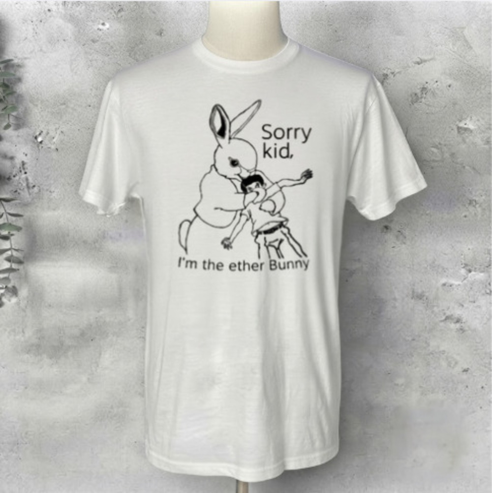 Sorry Kid I'm The Ether Bunny Funny Meme Graphic Vintage T-Shirt